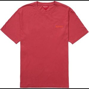 Supreme s/s washed red tee